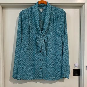 Halogen Teal Blouse
